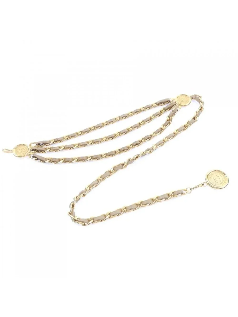 Chanel Vintage Belt Beige